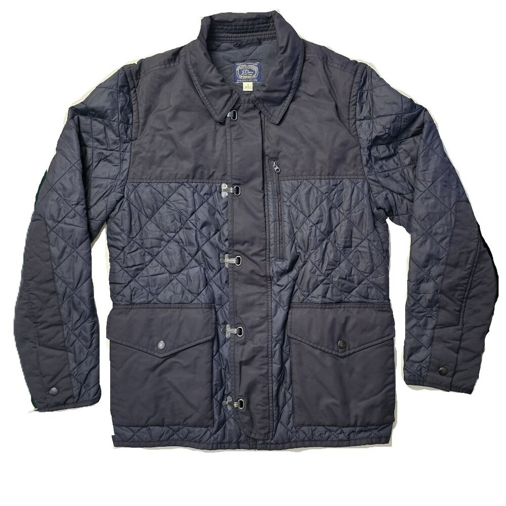 J.Crew Men's Quilted Jacket Size Small Navy Blue - Insulated
